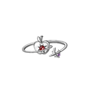 新款高品质《恋与深空》夏以昼苹果戒指动漫戒指女精致二次元礼物