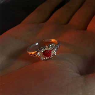 新款高品质苹果与蛇伊甸园戒指恋与深空夏以昼开口动漫指环礼物