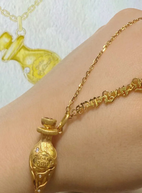 高品质新款哈利波特福灵剂幸运魔法药水项链个性精致动漫锁骨链