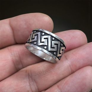 高品质乌鸦张耀扬Roy同款戒指做旧复古简约百搭高级感指环