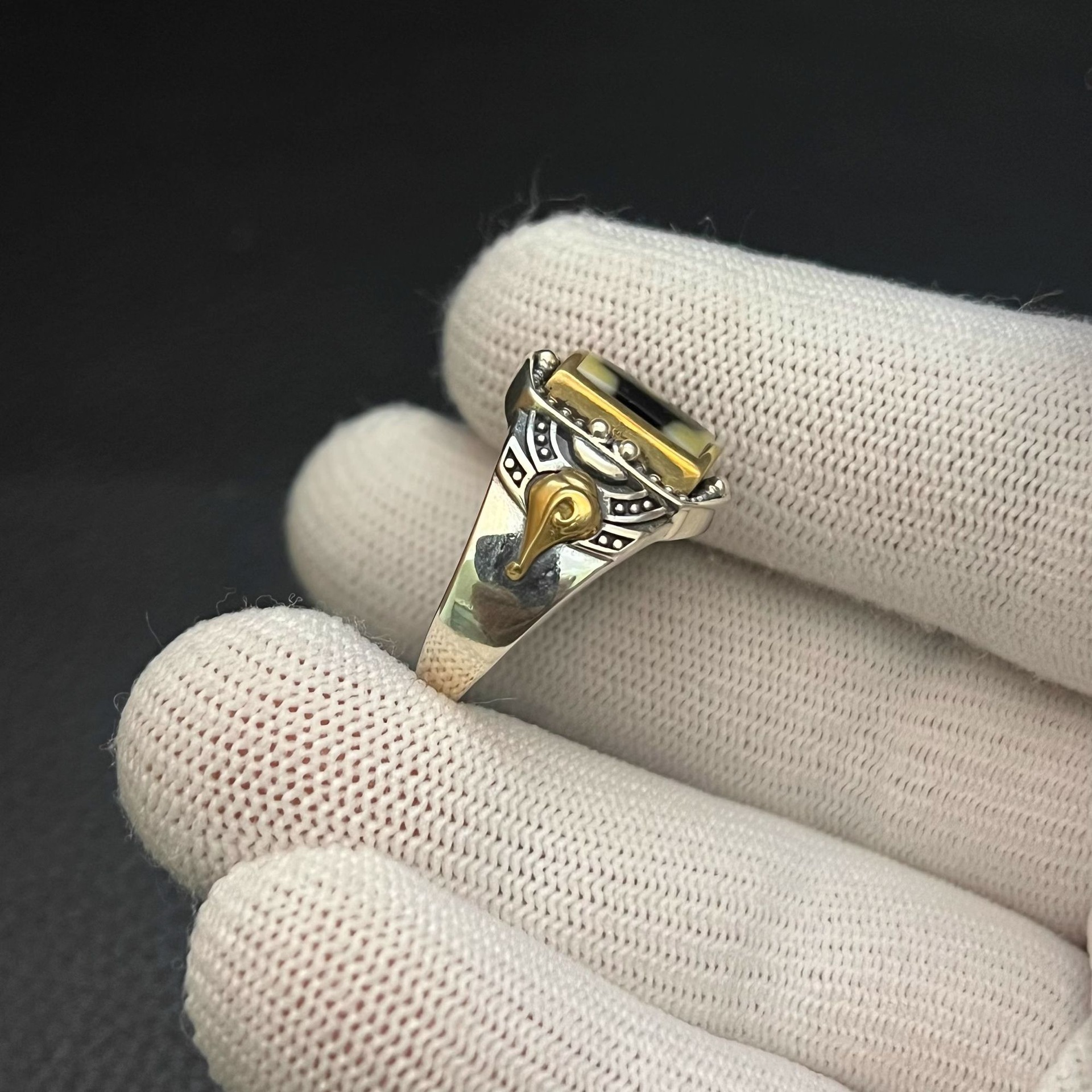 新款现货高品质藏式新款之眼天珠戒指活口男女民族食指开口