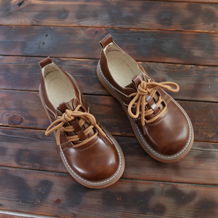 女秋季 子百搭厚底圆头单鞋 新款 日系学生jk鞋 女 女鞋 复古英伦小皮鞋