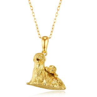 阿古屋AKOYA母子狗狗日本天然海水珍珠项链 生日礼物送女友送闺蜜