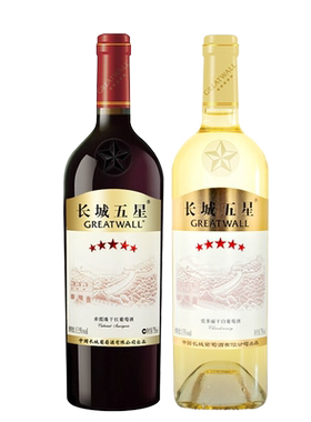 长城五星木盒装霞多丽干白葡萄酒