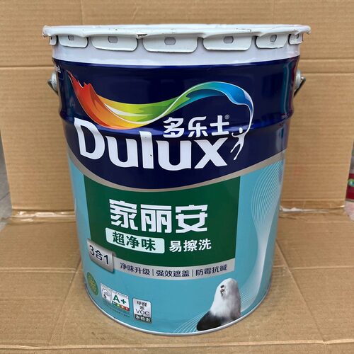家丽安超净味易擦洗三合一乳胶漆