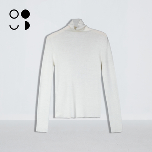 未知未觉25冬新品短款修身显瘦绵羊毛内搭高领打底衫女W442M24067