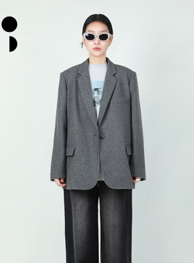 未知未觉25冬新羊毛知识分子风高级休闲通勤西装外套女W441X19530