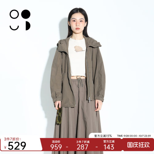 WELKIN&WZWJ轻户外连帽宽松休闲百搭工装外套女W531W26502
