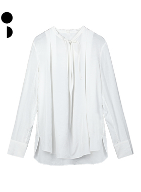 未知未觉2024年春装新品设计感薄款新中式长袖衬衫女 W311Z19206