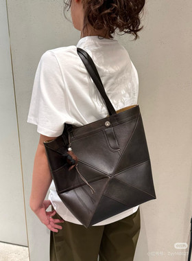 2026几何puzzle fold折叠包变形tote托特单肩通勤女包大容量托特