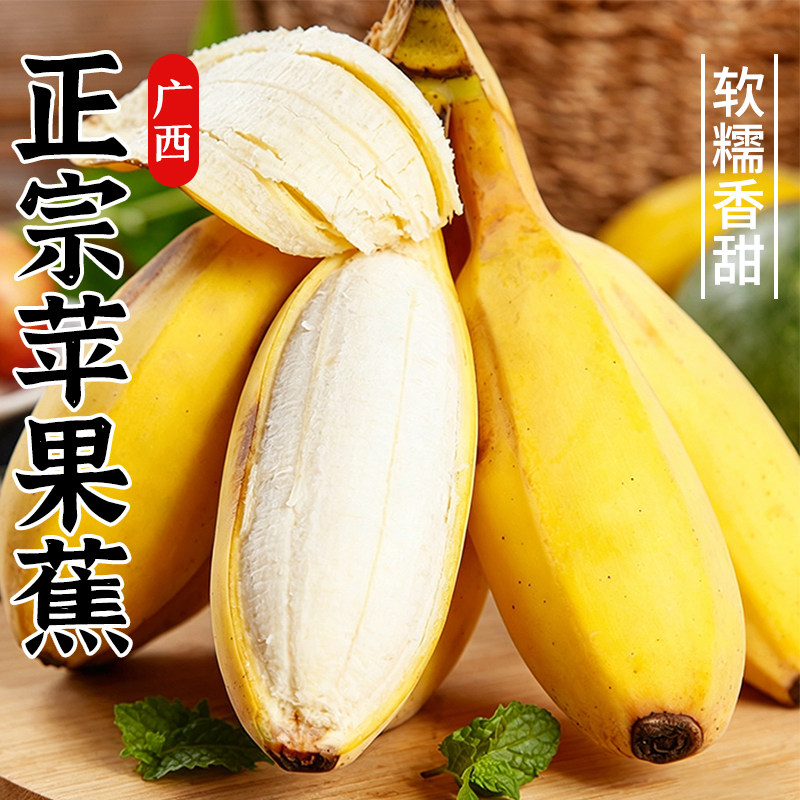 苹果蕉正宗香蕉芭蕉当季整箱自然熟小米蕉新鲜水果包邮软糯粉蕉