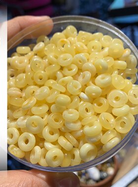 俄料蜜蜡圈扣文玩趣味小搭配DIY包邮