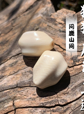 猛犸原色个性 DIY 鲨鱼背三通佛头金刚百香籽菩提佛珠手串配饰