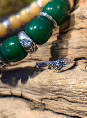 纯银S925大肠独具慧眼文玩趣味配饰定制款