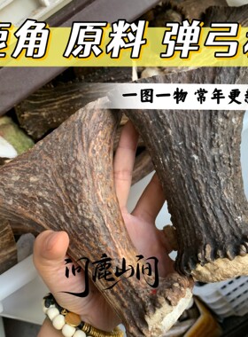 鹿角根原料弹弓料原叉料高密度鹿角根段手把件工艺品自然脱落