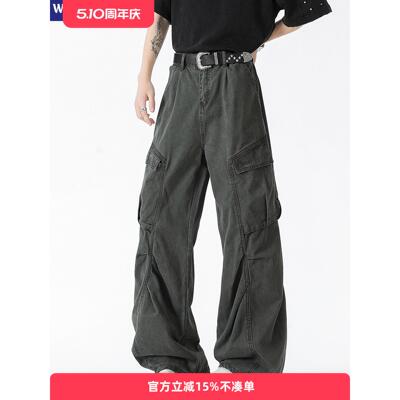 WASSUP OTHER美式工装裤男款夏季2025新款直筒宽松防风休闲裤子男