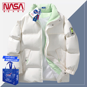 NASA联名羽绒棉服男款外套潮流宽松秋冬装加厚港风学生防寒面包服