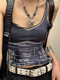 ins风亚文化y2k星星朋克项链 高级感超硬核中性朋克设计项链男女