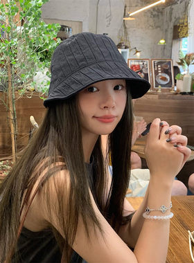 可调节防晒遮阳显脸小渔夫帽女