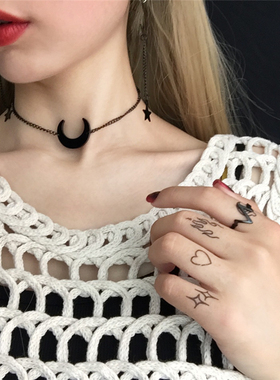 古着定制美妹月亮少女暗黑链饰