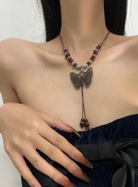 合金圆珠链女新中式水墨风