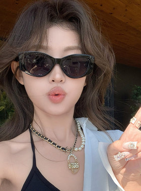 复古猫眼抗UV拍照度假太阳镜女