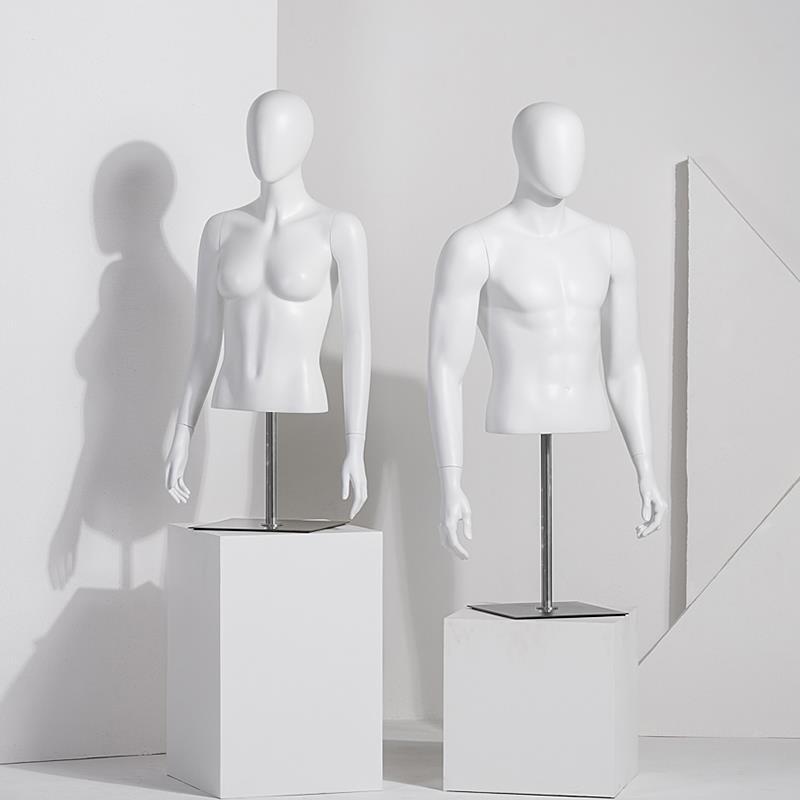 女模特道具半身台模展示架男女装服装店假人体橱窗仿真假男模特架