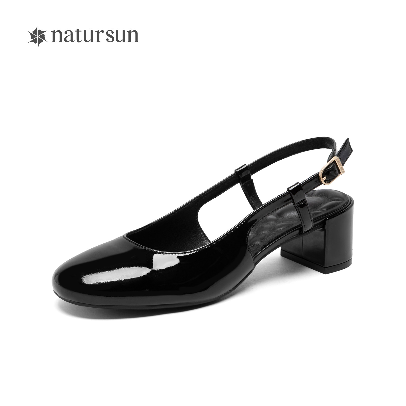 natursun时装凉鞋高跟2026秋季新款玛丽珍鞋单鞋粗跟扣带半凉女鞋