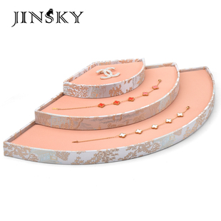 梯形展示盘阶梯式手镯收纳架直播眼镜摆放道具古玩手串首饰展示架