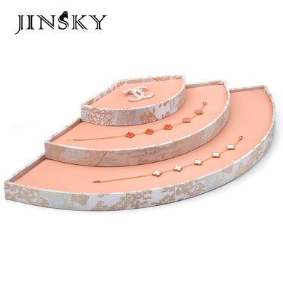 梯形展示盘阶梯式手镯收纳架直播眼镜摆放道具古玩手串首饰展示架