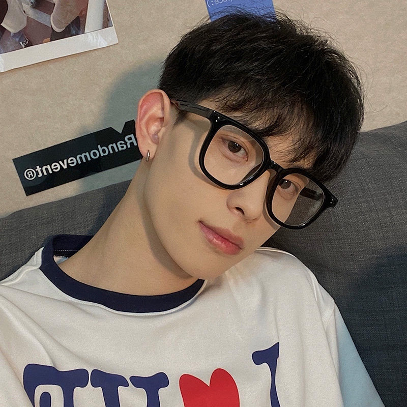 黑框眼镜男近视专业网上配镜无度数大框防辐射抗蓝光疲劳眼睛男生,ZIPPO/瑞士军刀/眼镜,定制成品光学镜,淘宝优惠券,粉丝福利购,淘宝优惠卷