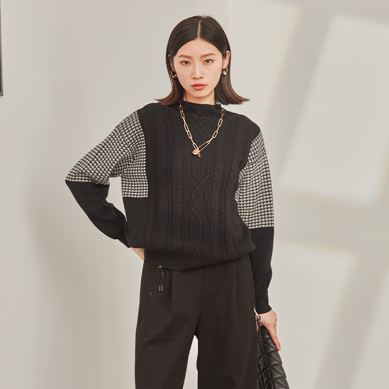 EMOO杨门2025冬季新款时尚毛衣