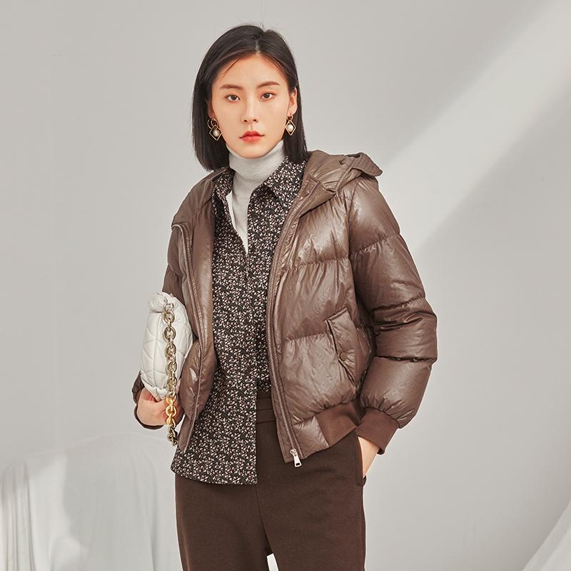 短款羽绒服EMOO杨门通勤