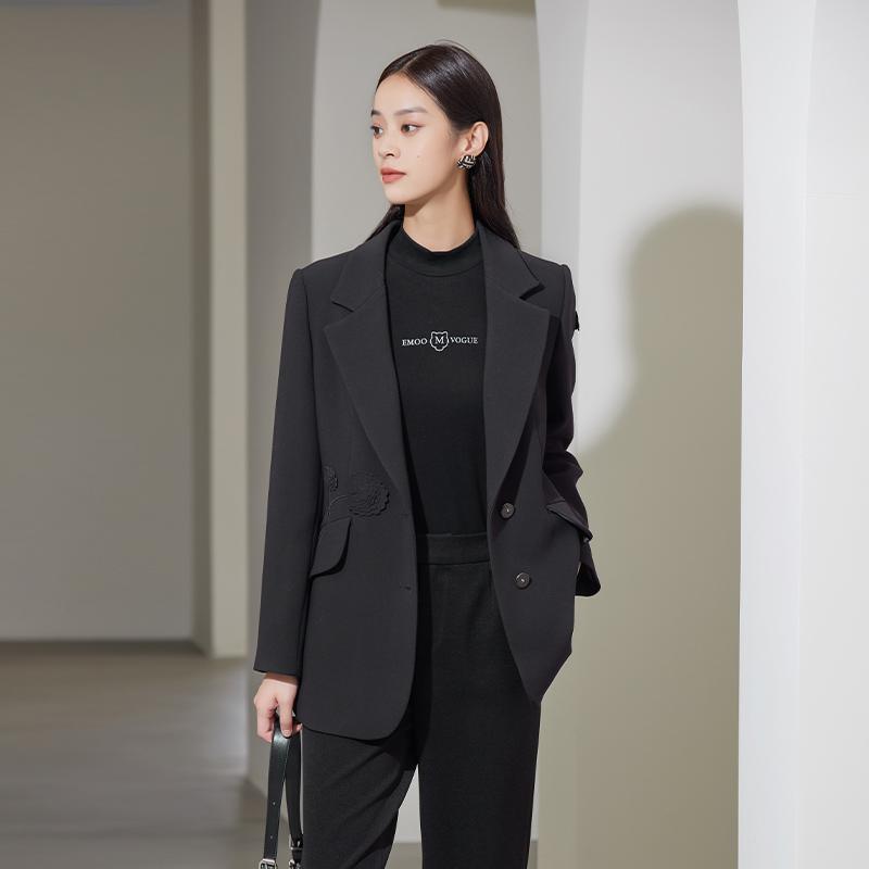 职场穿搭长袖西装杨门通勤