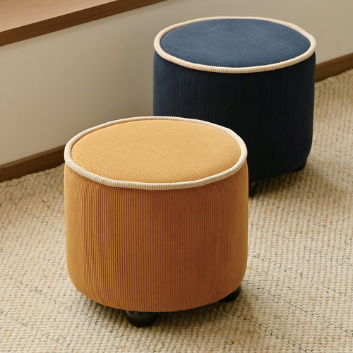 UCK又壳 |原创设计圆形小矮凳法式复古卧室梳妆凳客厅沙发脚踏