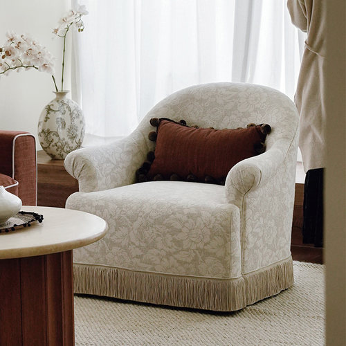 UCK浪漫法式复古单人沙发椅