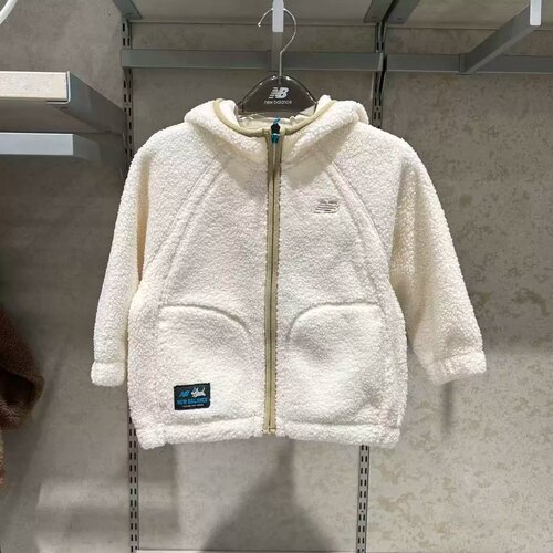 NewBalance/NB童装26冬季男女童运动休闲羊羔绒连帽外套 4DG41063