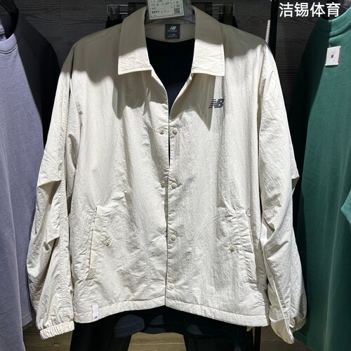 NB运动休闲翻领梭织防风夹克外套