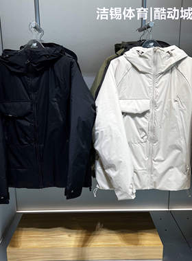 New Balance/NB2025防风保暖连帽工装羽绒服派克服男AMJ54300