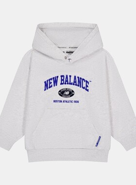 New Balance/NB26春儿童针织保暖连帽套头卫衣7CG1E093/7CF3E023