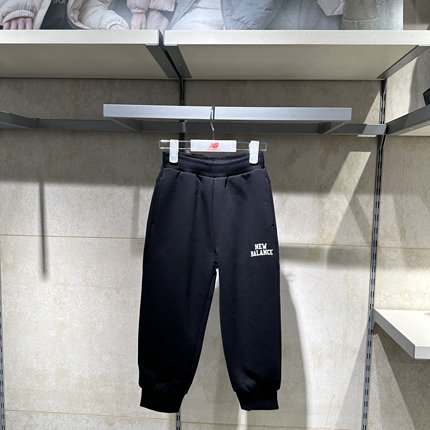 New balance/NB童装24冬男童女童加绒针织收口运动长裤4LE4E073
