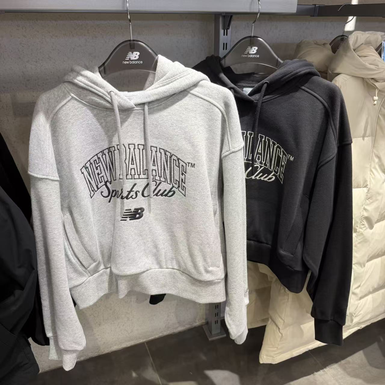 NB休闲针织连帽时尚套头衫卫衣