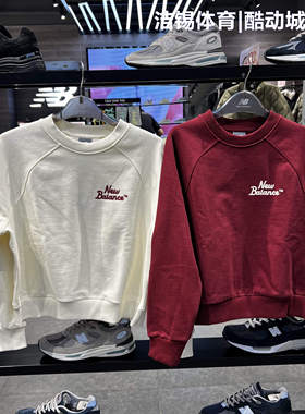 New Balance/NB2026春休闲针织简约纯棉圆领套头衫卫衣女WT61L61Z