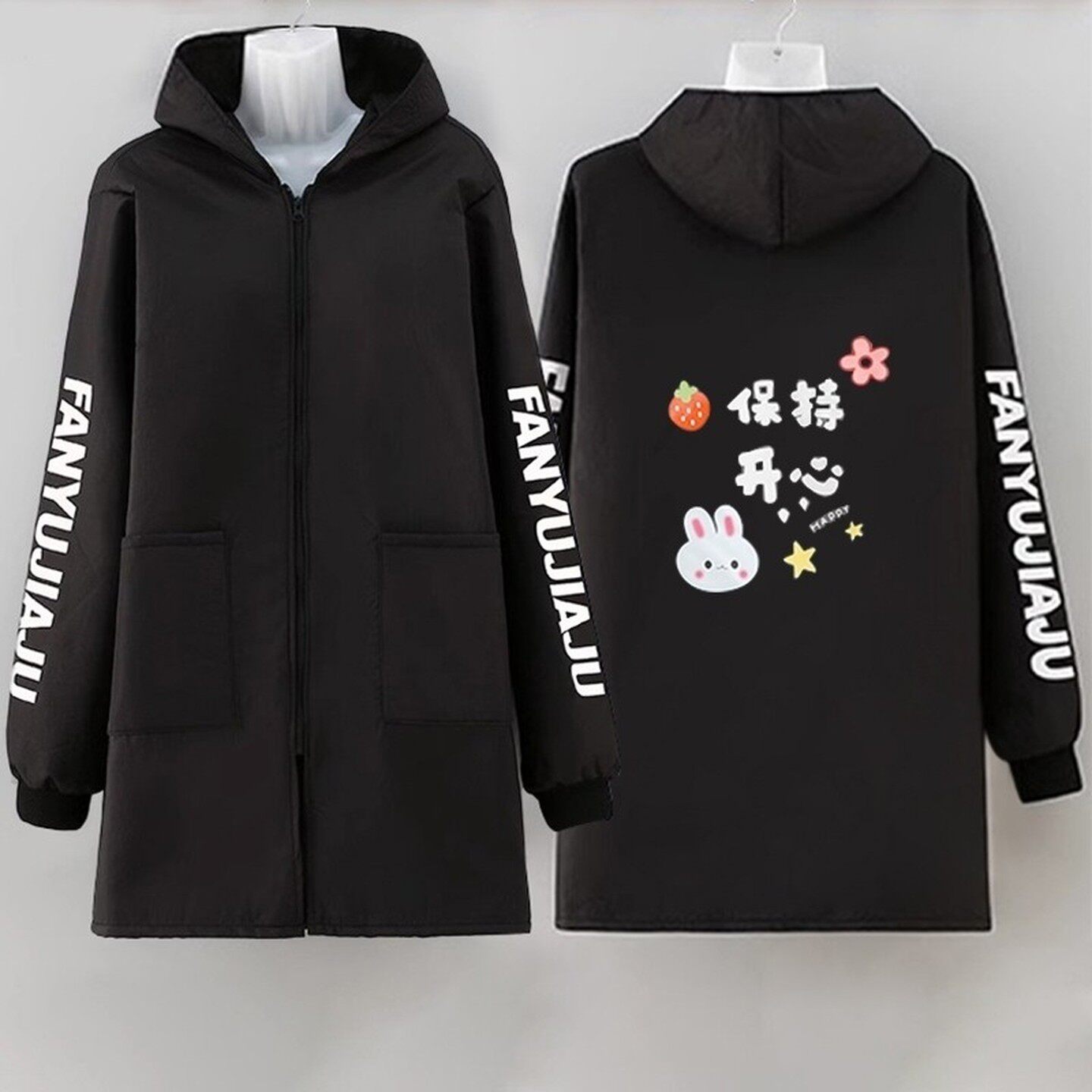 工作服外套棉衣罩衣防脏围裙厨房家用女秋冬季加厚绒男款防水防油