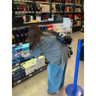 T恤上衣春夏季 LIL 圆领短袖 柔感全棉前后字母双印花调性宽版 CHER