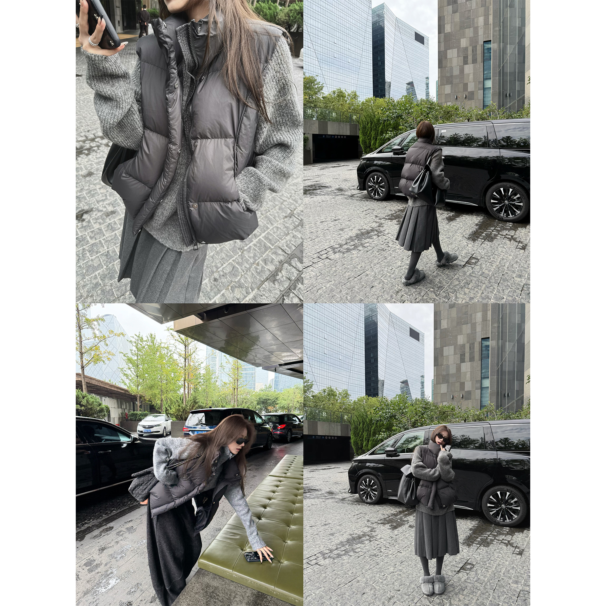 白鸭绒羽绒服羽绒马甲秋冬外套