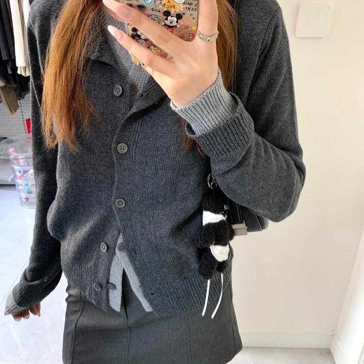 针织开衫外套薄款新款宽松上衣女