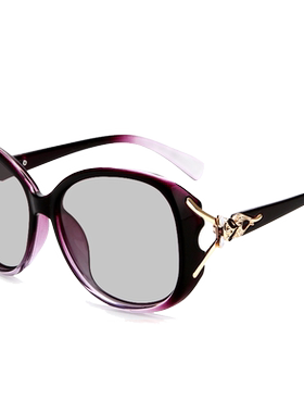 日夜两用变色太阳眼镜开车专用高清偏光墨镜女2025新款潮大框防晒