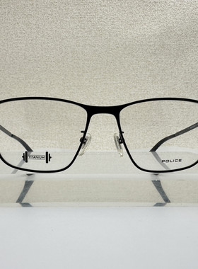 意大利police眼镜框男女通用可配近视VPLB80J纯钛方框73