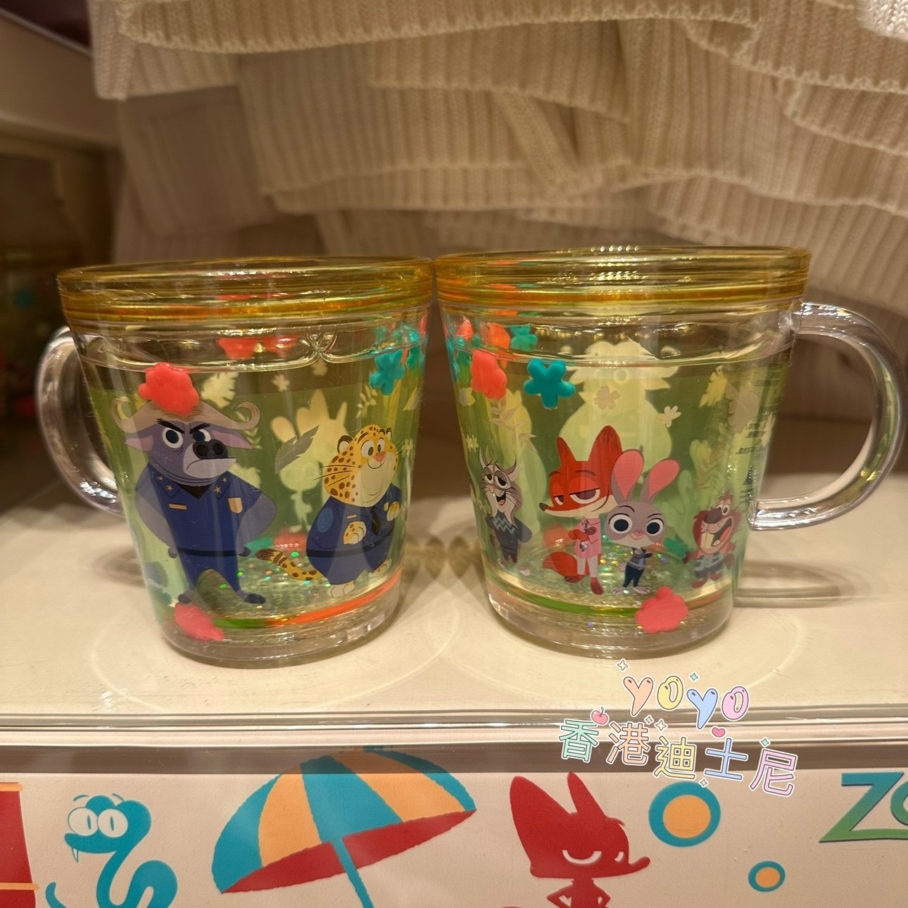 香港迪士尼 疯狂动物城2 朱迪尼克卡通液体水杯 漱口杯 杯子